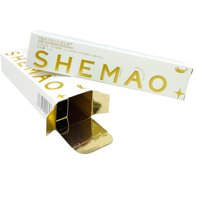 satın al Premium Custom Paper Eyelash Mascara Boxes with Gold Foil & Embossed Logo – Luxury Cosmetic Paper Packaging online manufacture