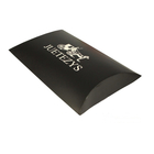 Branded Shipping Custom Packaging Boxes Logo Printable Black Color Paper Pillow