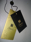 Seal Custom Garment Tags , Printed Name Tags For Clothing  No Fold Waxed  Lace