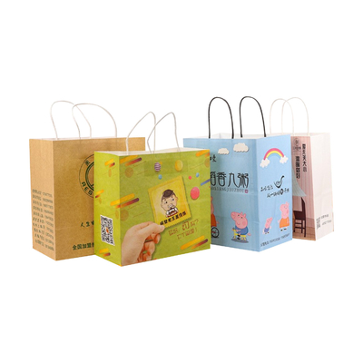 İyi bir fiyat. Logo Baskılı Toptan Kişiselleştirilmiş Kahverengi Kraft Kağıt Paket Servis Çantaları çevrimiçi