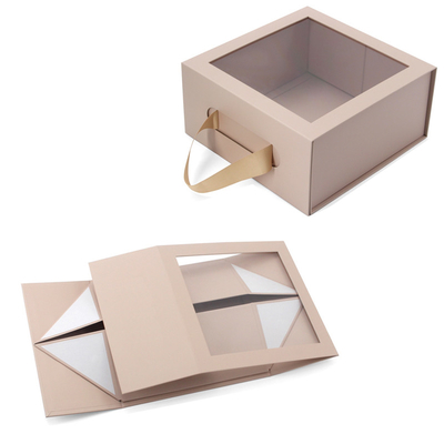 İyi bir fiyat. Custom Logo Katlanabilir hediye kutusu bantlı Toptan Kraft Kutusu Paketleme Bantlı Pencere Kutusu çevrimiçi