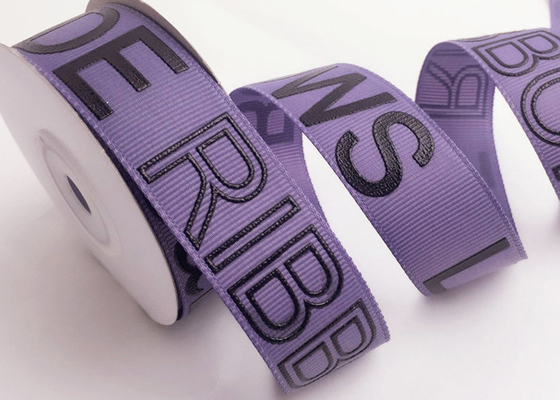İyi bir fiyat. Kişiselleştirilmiş Özel Baskı Lüks Markalar İçin 3B Logoyla Grosgrain Kurdele çevrimiçi